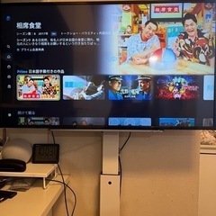 43インチ4Kテレビ スタンドセット 壁寄せ