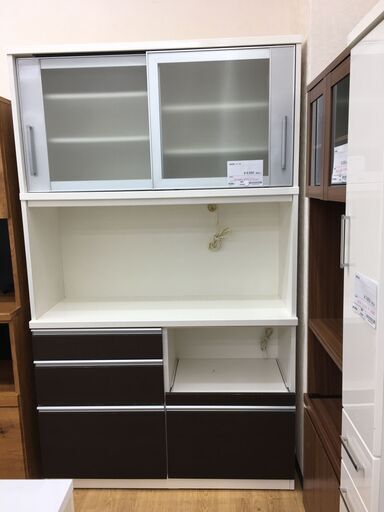 ★ジモティ割あり★  食器棚  W120×D43×H201 クリーニング済み SJ5360
