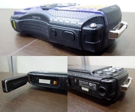 PENTAX 防水デジタルカメラ 1600万画素 WG-3 GPS パープル デジカメ