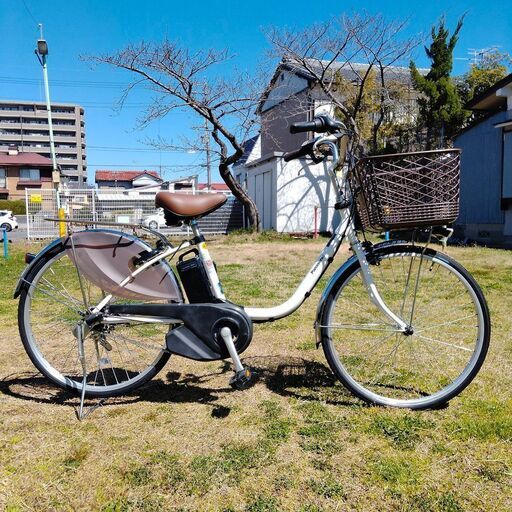 サドル他新品! 大容量12Ah! パナソニック ViVi FX 24インチ 電動アシスト自転車 ホワイト