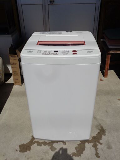 中古美品！　AQUA アクア　6.0㎏全自動洗濯機　AQW-KS6H　2019年製