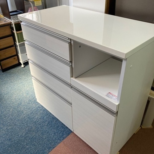 美品　ニトリ　食器棚　カウンター付き　高さ190cm幅100cm 美品 ニトリ 食器棚 カウンター付き 高さ190cm幅100cm ニトリ 幅100