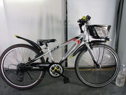 Ｄ423　★14800円★整備済み 中古子供自転車 ブリヂストン　クロスファイヤー【24インチ　シルバー 】