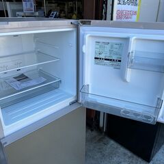 【動作保証あり】TWINBIRD ツインバード 2020年 KHR-EJ15 146L 2ドア 冷凍冷蔵庫 ガラスドア【管理KRR597】