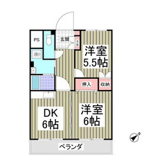 🔥入居総額9万円🔥2DK🔥ＪＲ宇都宮線/東大宮駅 歩20分✨埼玉県 上尾市 大字瓦葺✨  - 上尾市