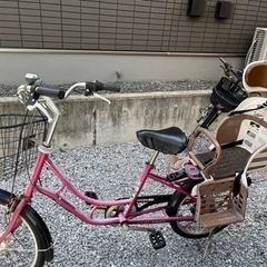 取引中　自転車 子供乗せ付き  20インチ