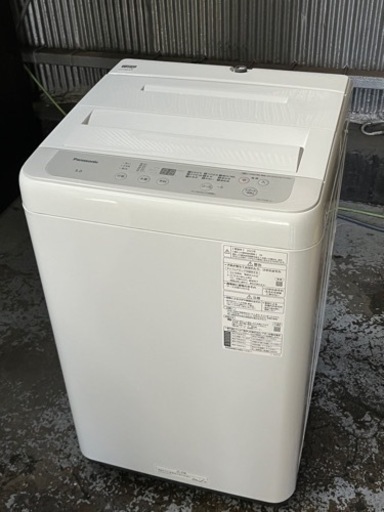 美品 パナソニック 洗濯機 2022年 5kg洗 単身 一人暮らし NA-F50B15 Panasonic 動作品  川崎区