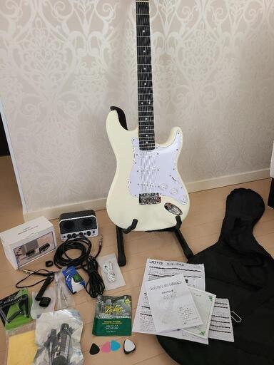 新品未開封品あり　エレキギター　初心者セット　島村楽器　正規品　14点セット　弦楽器　ギター　Photogenic　ST-180　WH　エレキギター初心者14点セット　Bluetooth搭載ミニアンプ付き ストラトタイプ フォトジェニック ST180\n