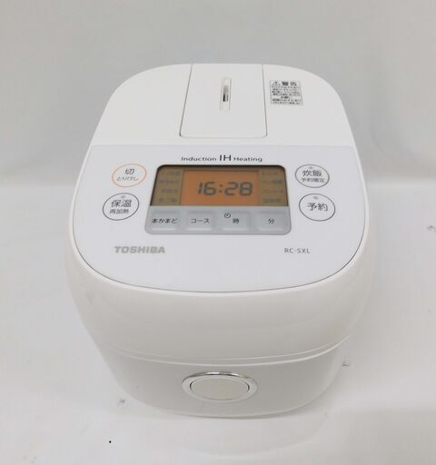 ・【恵庭】東芝　炊飯ジャー　炊飯器　RC-5XL　2019年製　0.54L　3合炊き　中古品　PayPay支払いOK！