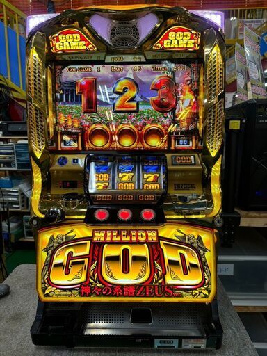 【愛品倶楽部柏店】エレコ ミリオンゴッド‐神々の系譜‐ZEUS ver. 5号機 ART スロット実機