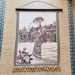 沖縄 織物 タペストリー 壁飾り 