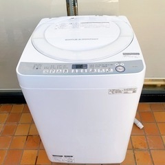 お値打ち‼️シャープ 全自動洗濯機 ES-T711-W 2019...