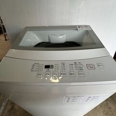 ①ニトリ 2020年製 全自動洗濯機 6.0kg ホワイト 送風 乾燥機能付き NTR60　お近くなら無料で配達いたします。