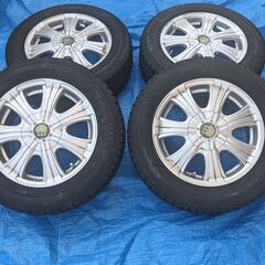 185/65 R15 スタッドレス+ELANZA アルミホイール4本セット 15インチ ②