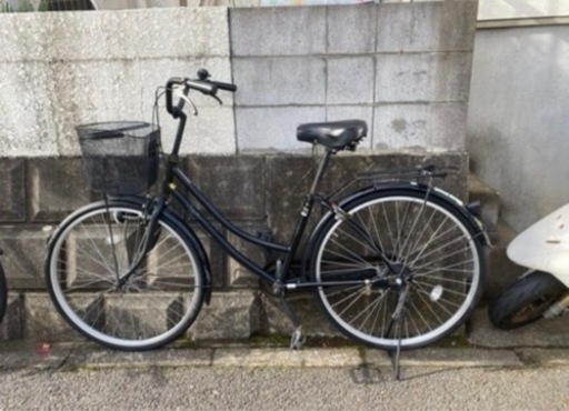 【すぐ乗れる】自転車　黒