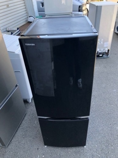 福岡市内配送設置無料　GR-M15BS-K 冷蔵庫 BSシリーズ ピュアブラック [右開きタイプ /2ドア /153L]