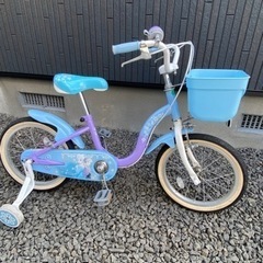アナと雪の女王　子ども用自転車　補助輪付き　アナ雪　ディズニー