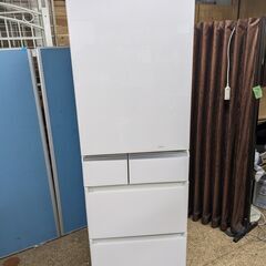 Panasonic 5ドア冷凍冷蔵庫 406L 2017年製 NR-E412PV-W エコナビ 酸化