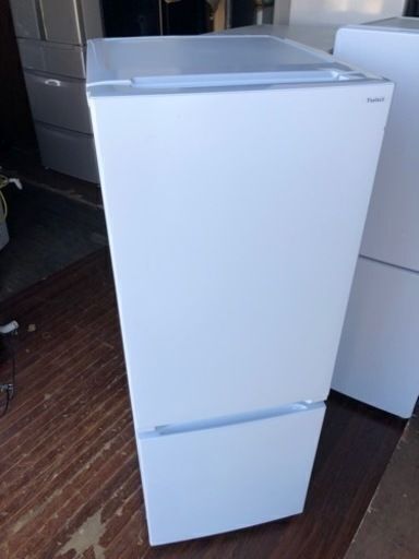 福岡市内配送設置無料　2022年式　yselect YRZF15J ヤマダオリジナル ２ドア冷蔵庫 (156L・右開き) ホワイト