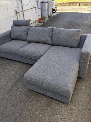 IKEA　イケアL字ソファ家具 ソファ 3人掛けソファ