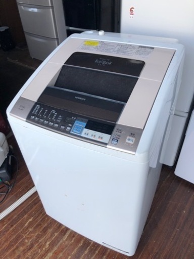 福岡市内配送設置無料　日立 HITACHI BW-D8TV  [ビートウォッシュ たて型洗濯乾燥機（8.0kg） 自動お掃除搭載 プラチナホワイト]