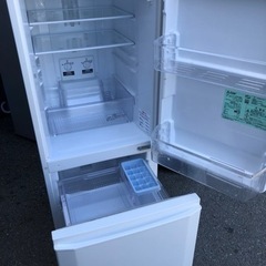 福岡市内配送設置無料　三菱 【右開き】146L 2ドアノンフロン冷蔵庫 keyword キーワードホワイト MR-P15EC-KW