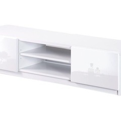 【美品】 送料込　新生活　配線収納テレビ台　ホワイト　綺麗　キャ...