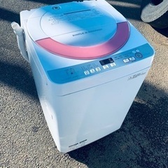  EJ2096番✨SHARP✨電気洗濯機✨ES-GE60R-P