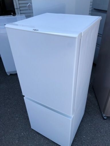 福岡市内配送設置無料 2021年式 AQUA 126L 2ドアノンフロン冷蔵庫  