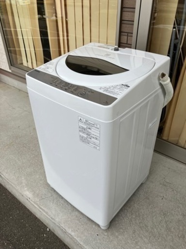 【引取】TOSHIBA 東芝電気洗濯機 5kg AW-5G6 2019年製 動作確認済み