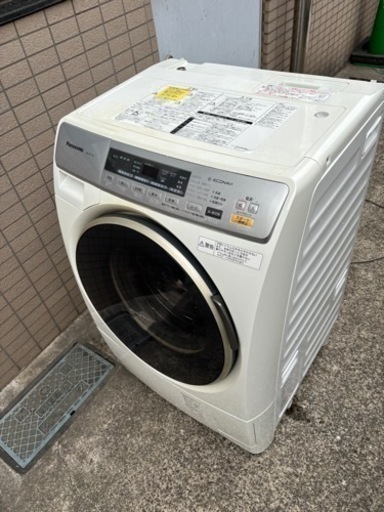 Panasonicパナソニックドラム式 2012年式  NA-VD110L ヒーター式洗濯乾燥機 洗濯6kg 乾燥 3kg 分解洗浄と消耗部品交換済み　無料配達設置行います(条件あり)