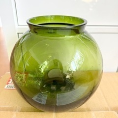 新品未使用 IKEA 花瓶　グリーン　19cm コンストフル