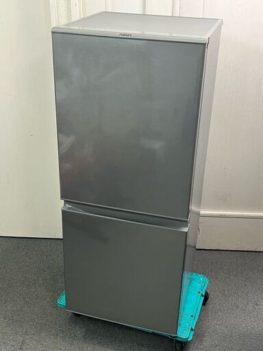 ㉖【税込み】美品 アクア 126L 2ドア冷蔵庫 AQR-13K シルバー 2021年製【PayPay使えます】