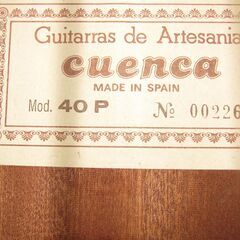 Cuenca クエンカ モデル40P シリアル製造NO002262 ギター