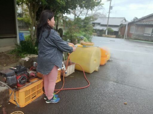 動噴セット   噴霧機、動噴ホース、巻取り器、タンク３点