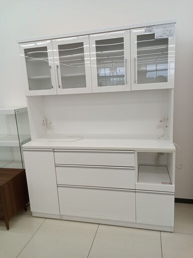 ★ジモティ割あり★ NITORI レンジボード ホワイト H189.5×D50×W150 クリーニング済み HJ2613