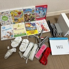 Wiiとゲームソフトの一式