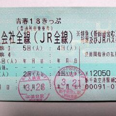 【ネット決済】青春18切符 2回使用