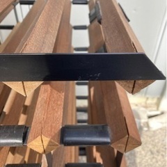 【直接引取希望】木製 ワインボトルラック Bordex 195×61×135㎝ 直接引取希望】木製 ワインボトルラック Bordex 195×61×135㎝