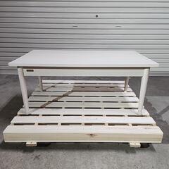 【売却済】ローテーブル【白色家具】