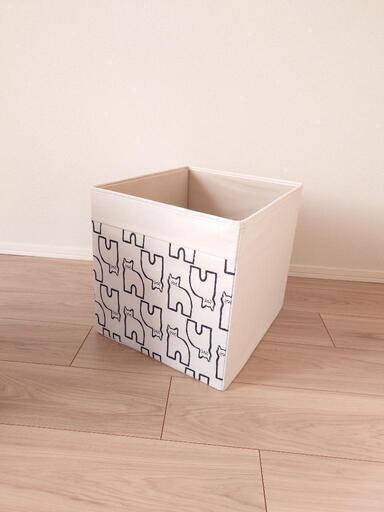 IKEA イケア ドローナ 布ボックス 猫柄 ２つセット