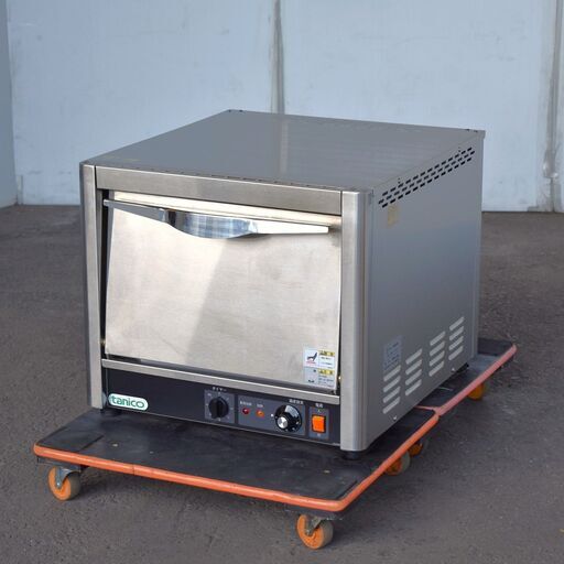 【ヤ取終了7/8】≪yt1215ジ≫ tanico/タニコー ピザオーブン TPO-3E3 三相200V 幅56cm 2段 業務用電気オーブン 通電OK 現状品 60316-01