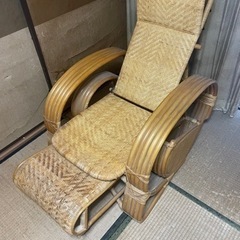 昭和レトロ椅子　藤椅子　ラタン椅子