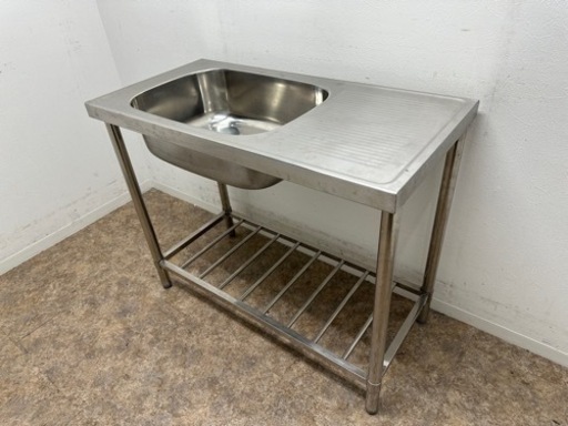 業務用　ステンレス　１槽シンク流し台　厨房　飲食店　W１０００ｘＤ５００ｘＨ８００ｍｍ