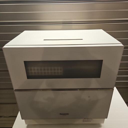 美品 動作品 Panasonic 2019年製 ホース付きNP-TZ100-W 電機食器洗い 