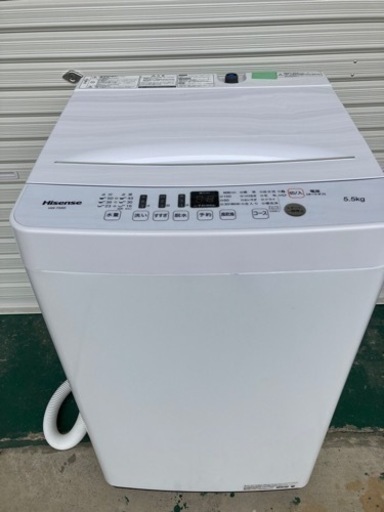 洗濯機　美品　2019年　ハイセンス