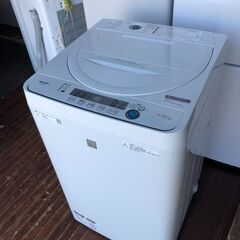 2019年式 SHARP 洗濯機 ES－G4E7－KW 4.5kg 単身 