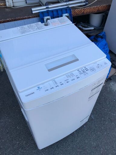 北九州市内配送無料店2019年式　東芝 TOSHIBA AW-7D7(W) [全自動洗濯機 (7.0kg) ZABOON（ザブーン） グランホワイト