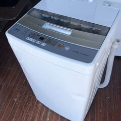 北九州市内配送可能2018年式　AQUA アクア AQW-S45H（W） [簡易乾燥機能付き洗濯機 4.5kg ホワイト