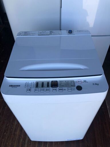 2021年式　ハイセンス 5．5kg全自動洗濯機 オリジナル 白 HW-E5504
